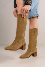 BOTA ALTA VALENTINA CAMEL 